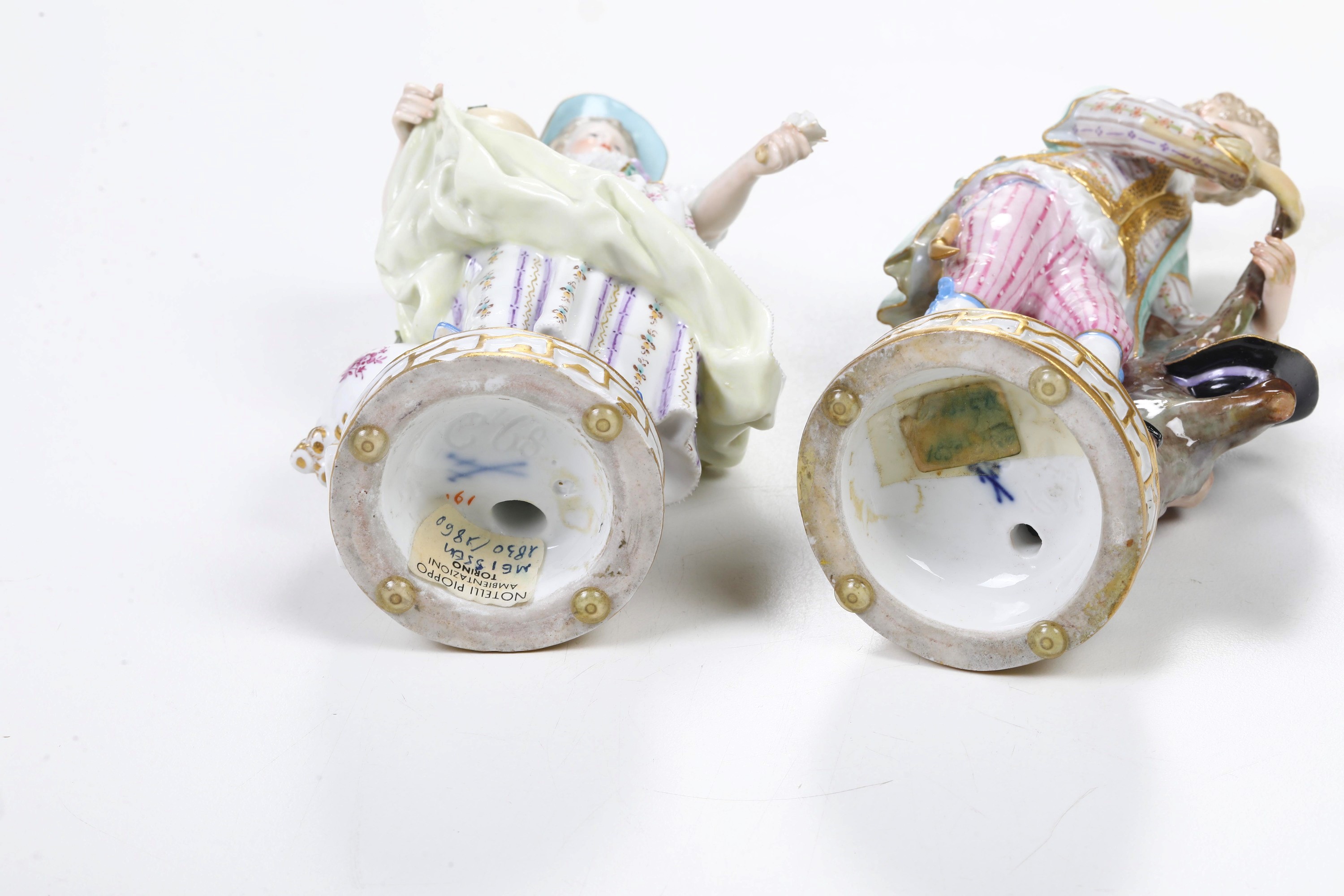 Coppia di figurine. Meissen, 1880-1890 circa.