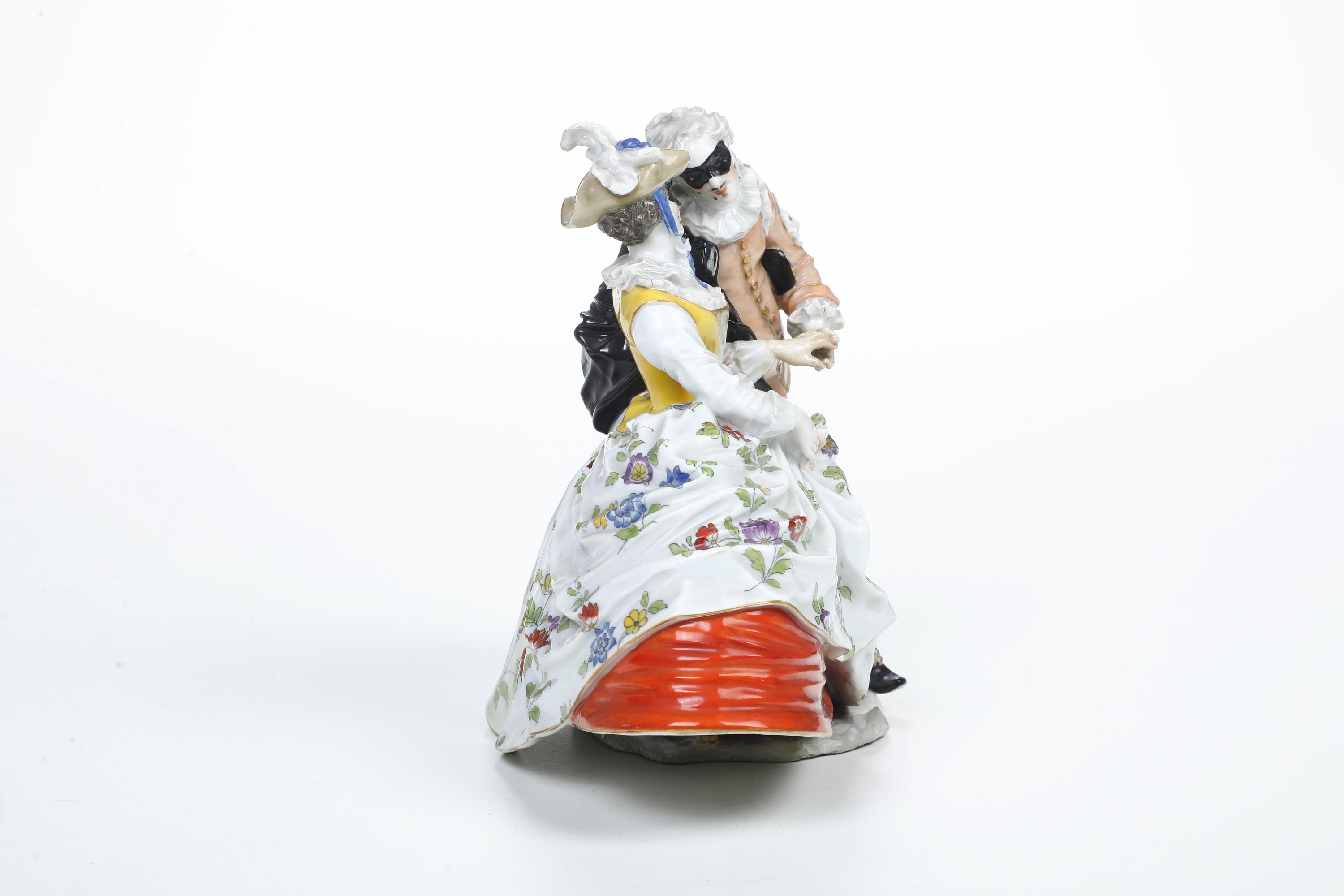 Meissen, Gruppo galante, porcellana, XX secolo