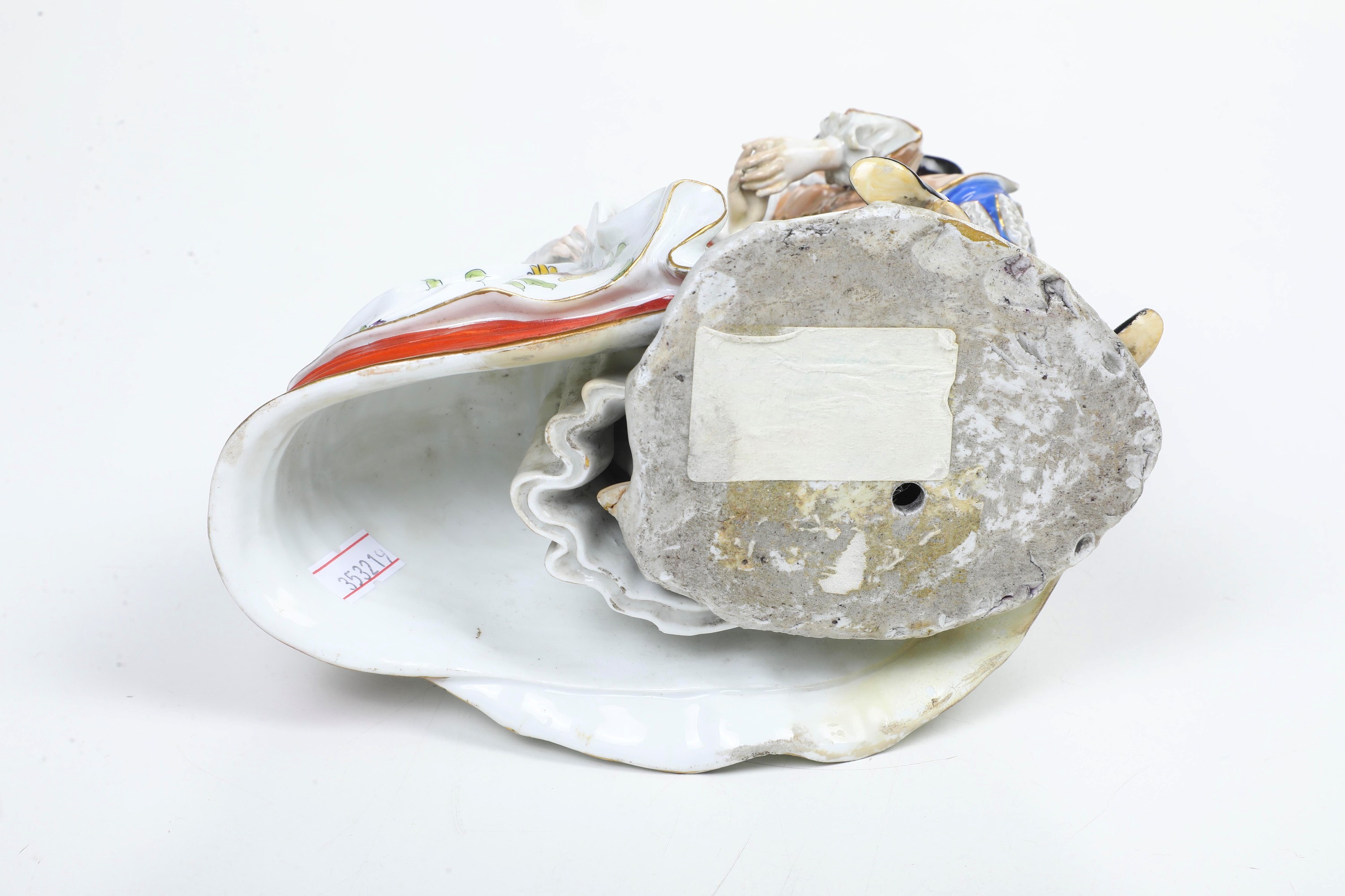 Meissen, Gruppo galante, porcellana, XX secolo