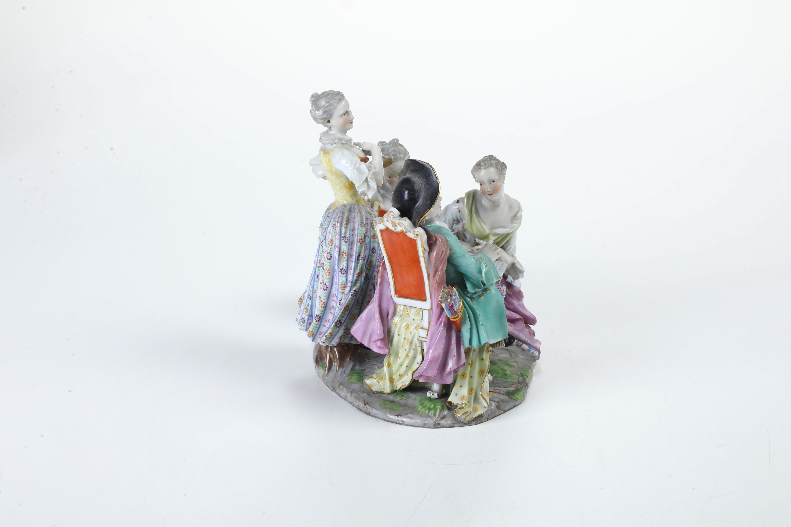 Gruppo galante. Meissen, verso il 1900.