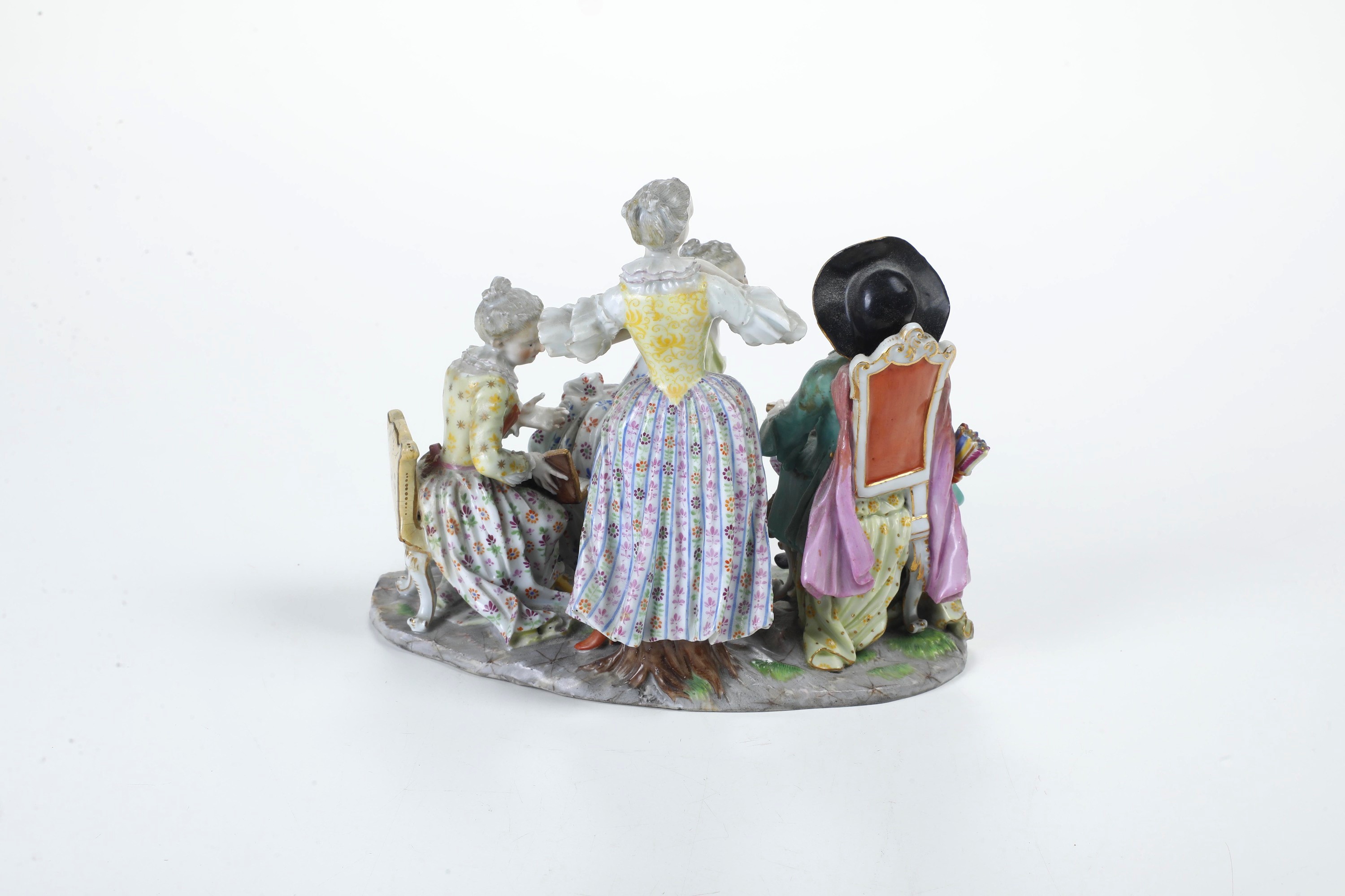 Gruppo galante. Meissen, verso il 1900.