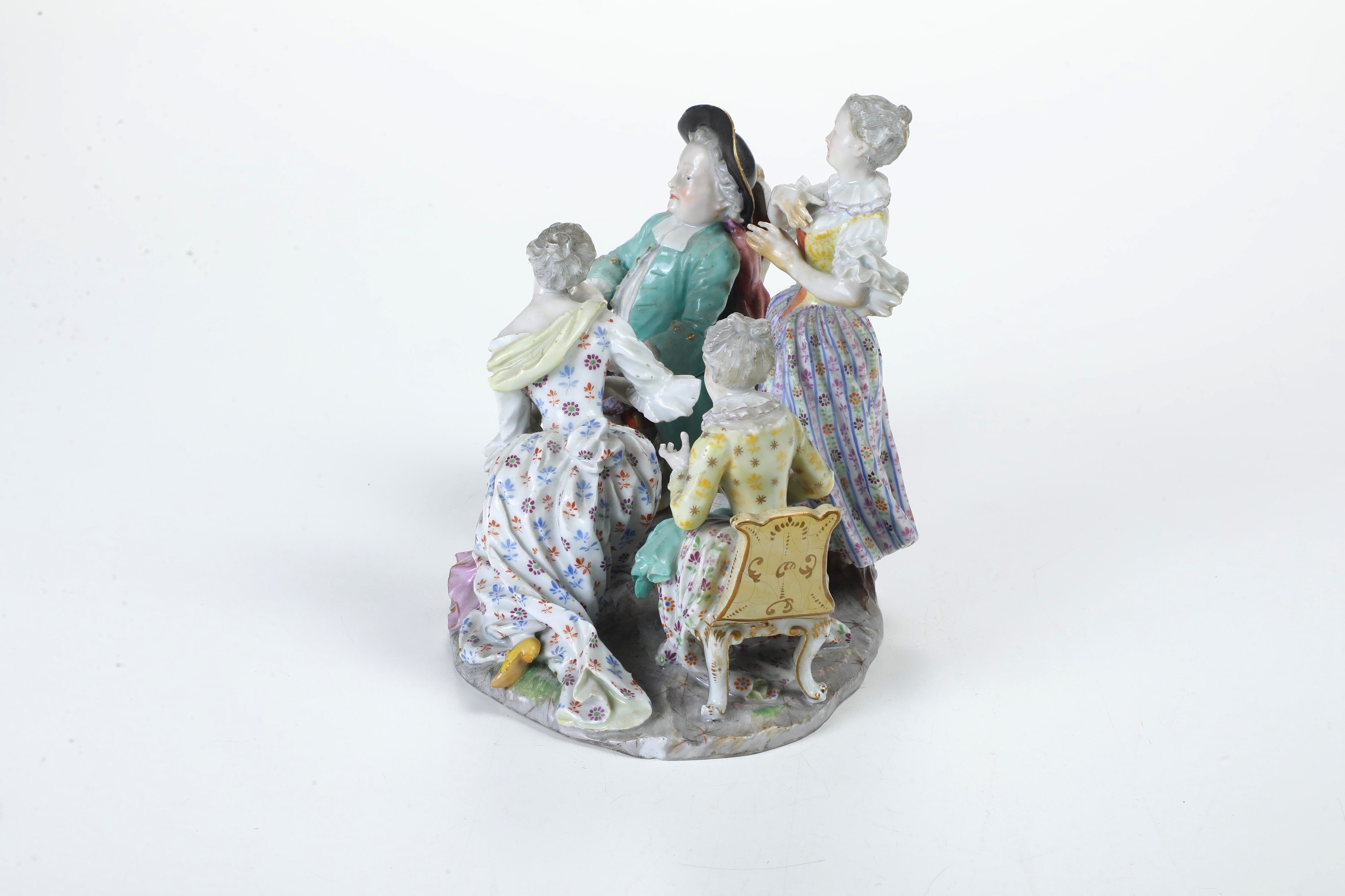 Gruppo galante. Meissen, verso il 1900.