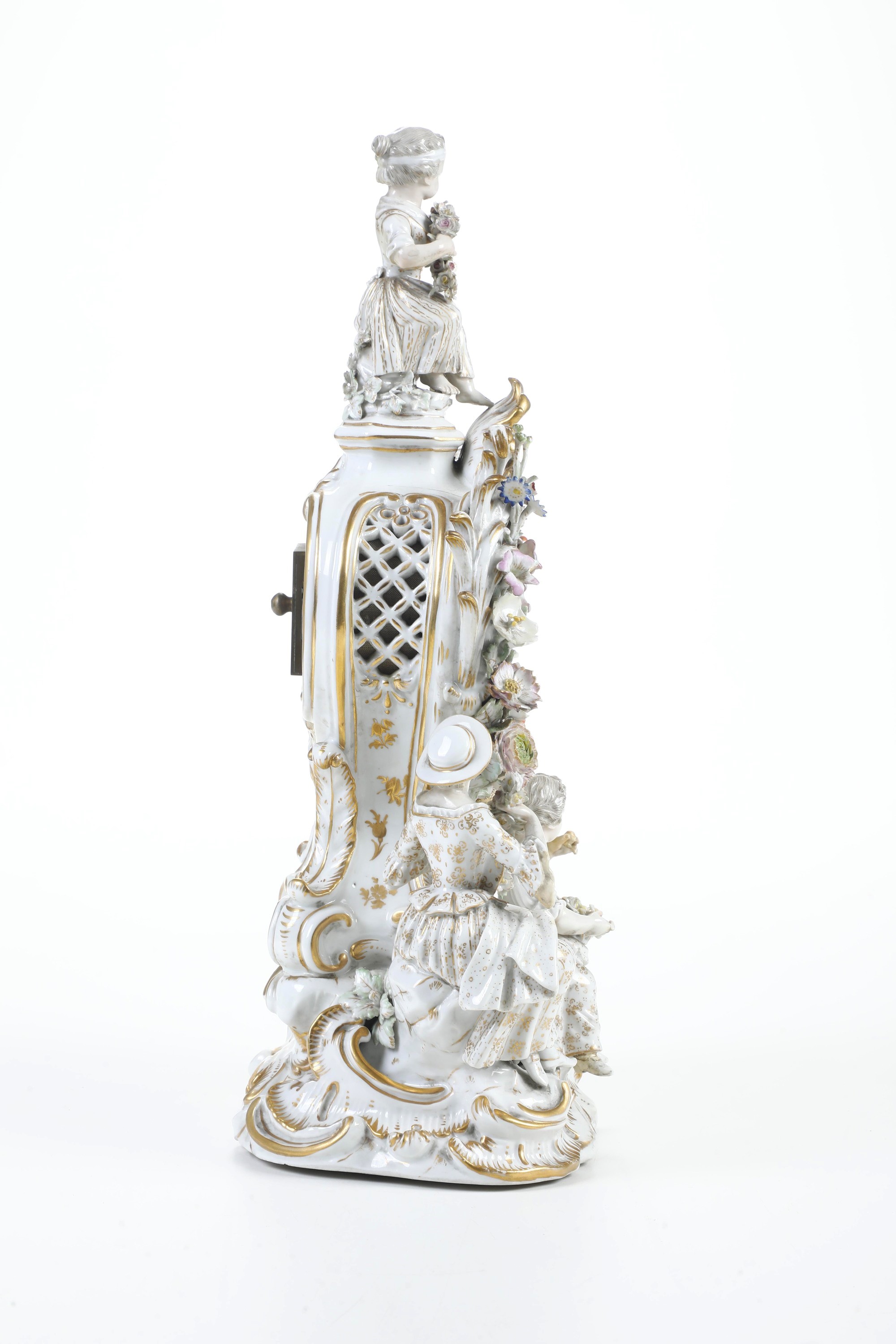 Orologio da camino. Meissen, verso il 1900.