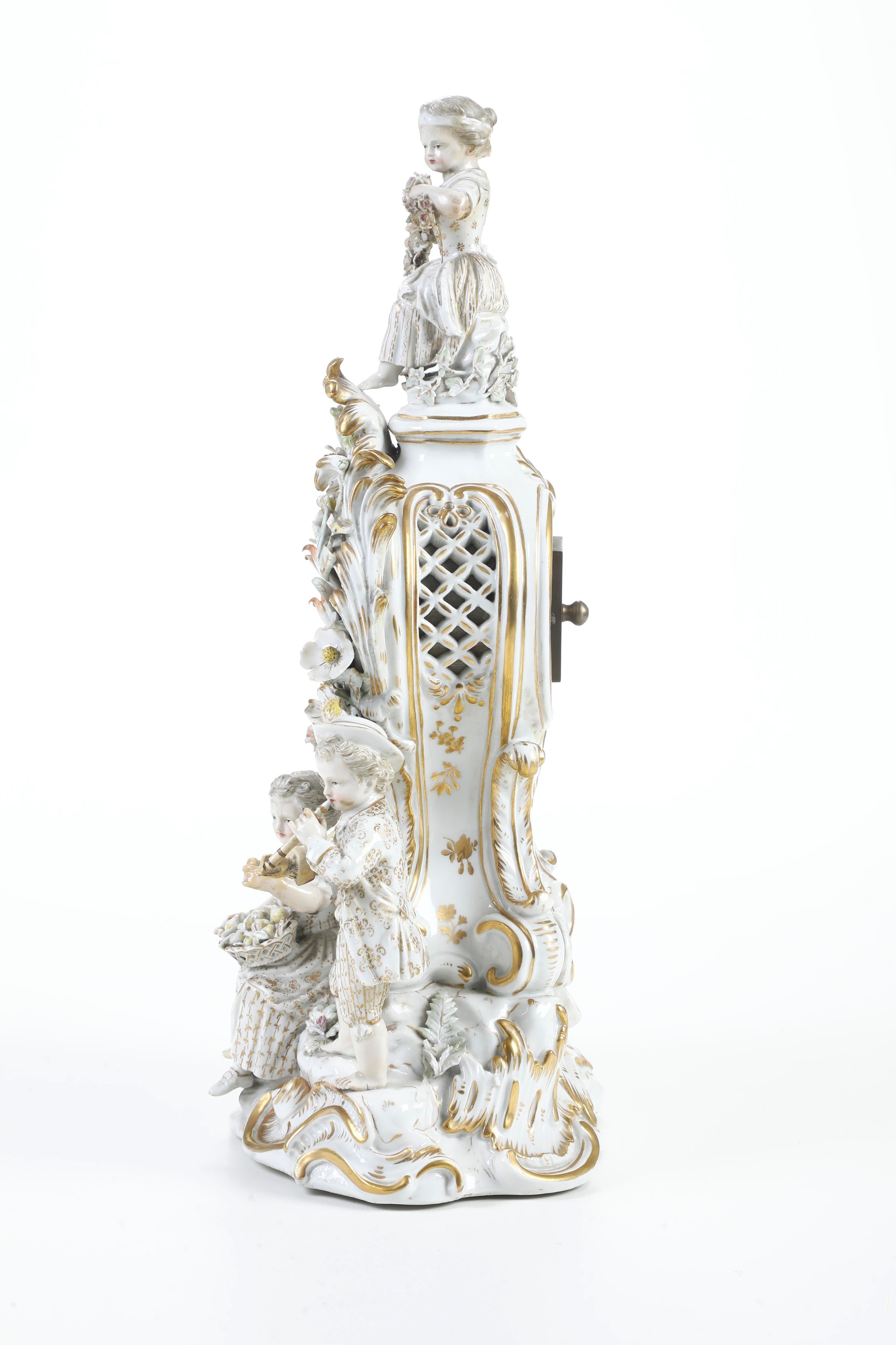 Orologio da camino. Meissen, verso il 1900.