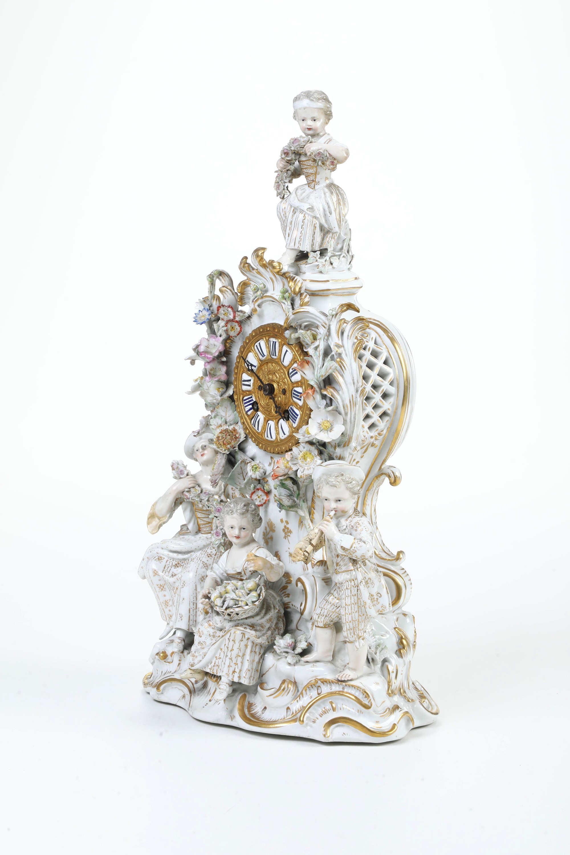 Orologio da camino. Meissen, verso il 1900.