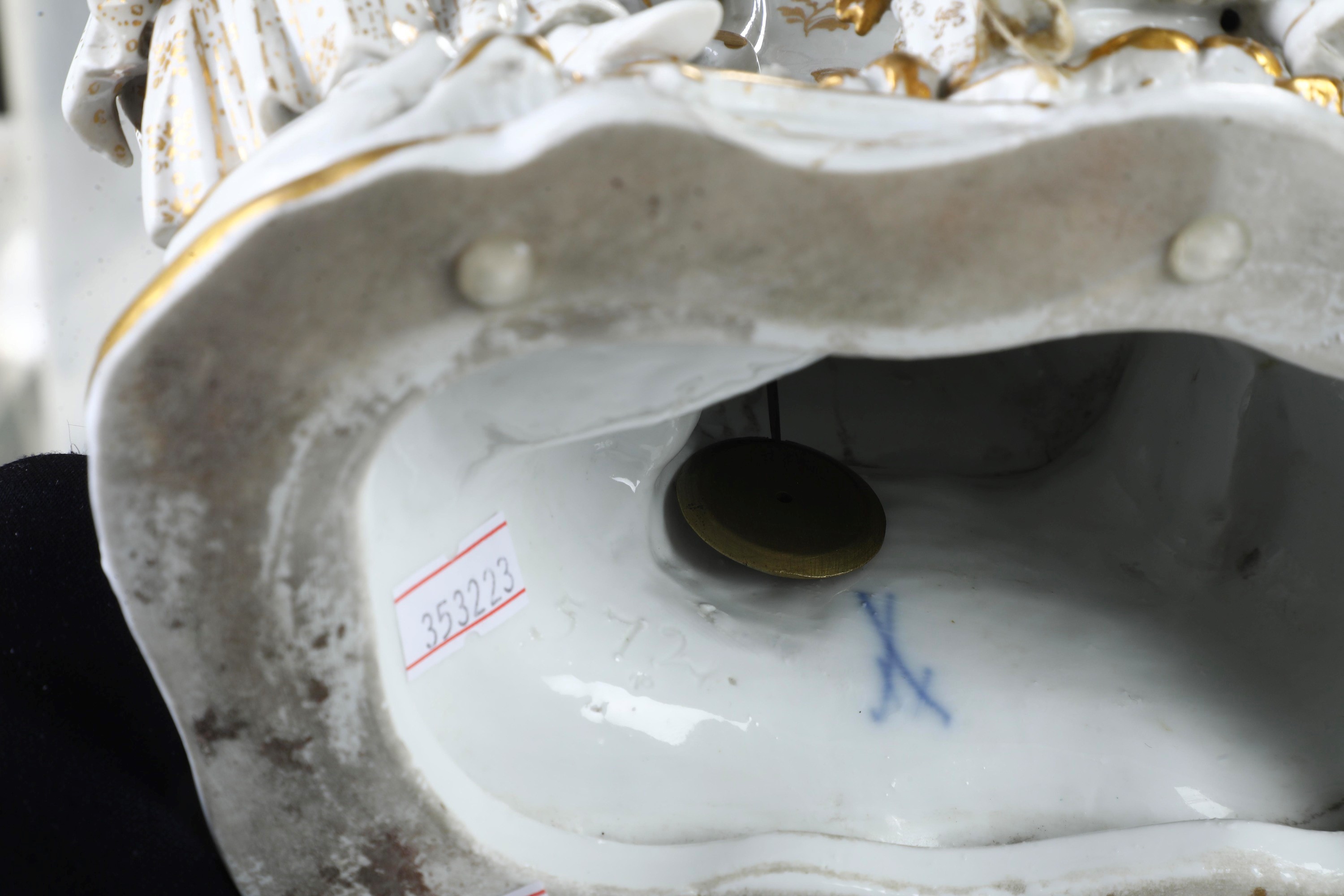 Orologio da camino. Meissen, verso il 1900.