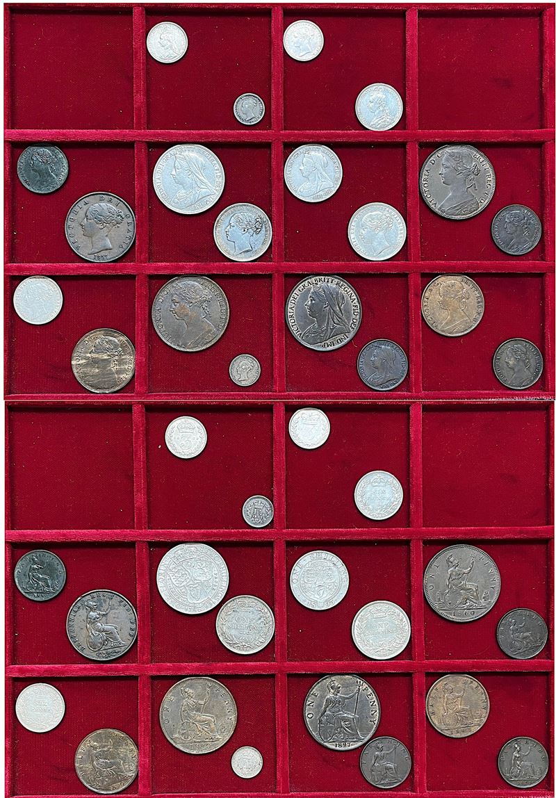 REGNO UNITO. VICTORIA, 1837-1901. Lotto di venti monete.  - Asta Numismatica Light - Cambi Casa d'Aste