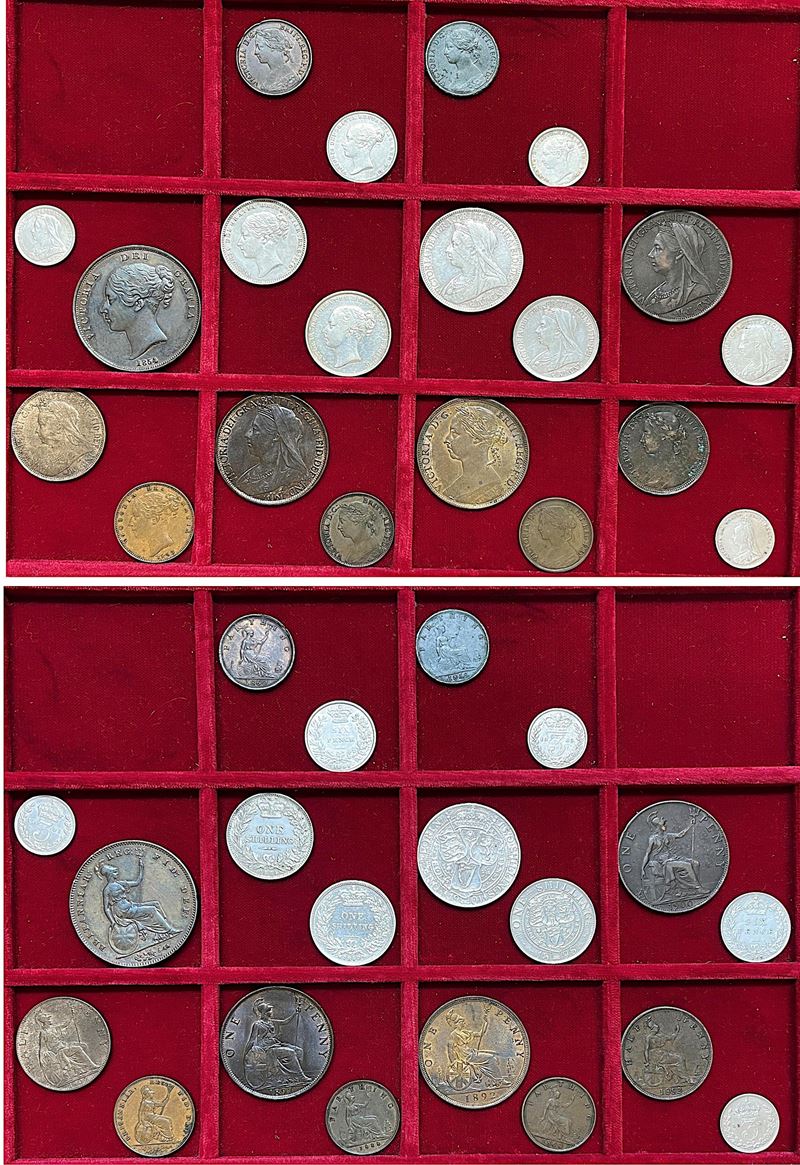 REGNO UNITO. VICTORIA, 1837-1901. Lotto di venti monete.  - Auction Light Numismatics - Cambi Casa d'Aste