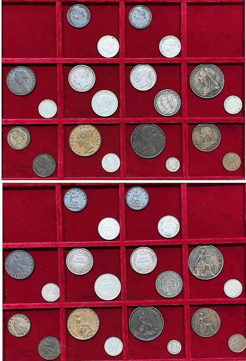 REGNO UNITO. VICTORIA, 1837-1901. Lotto di venti monete.  - Auction Light Numismatics - Cambi Casa d'Aste