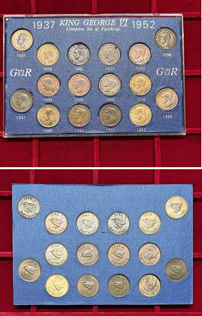 REGNO UNITO. GEORGE VI, 1936-1952. Lotto di sedici monete.  - Auction Light Numismatics - Cambi Casa d'Aste