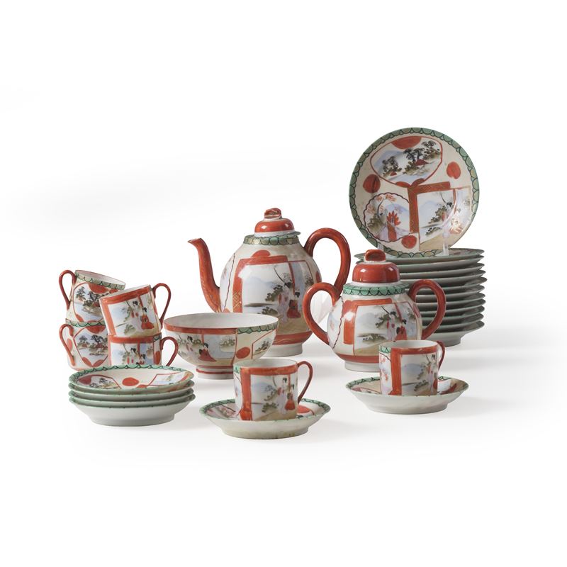 Servizio da caffè in stile cinese  - Asta Antiquariato - Cambi Casa d'Aste