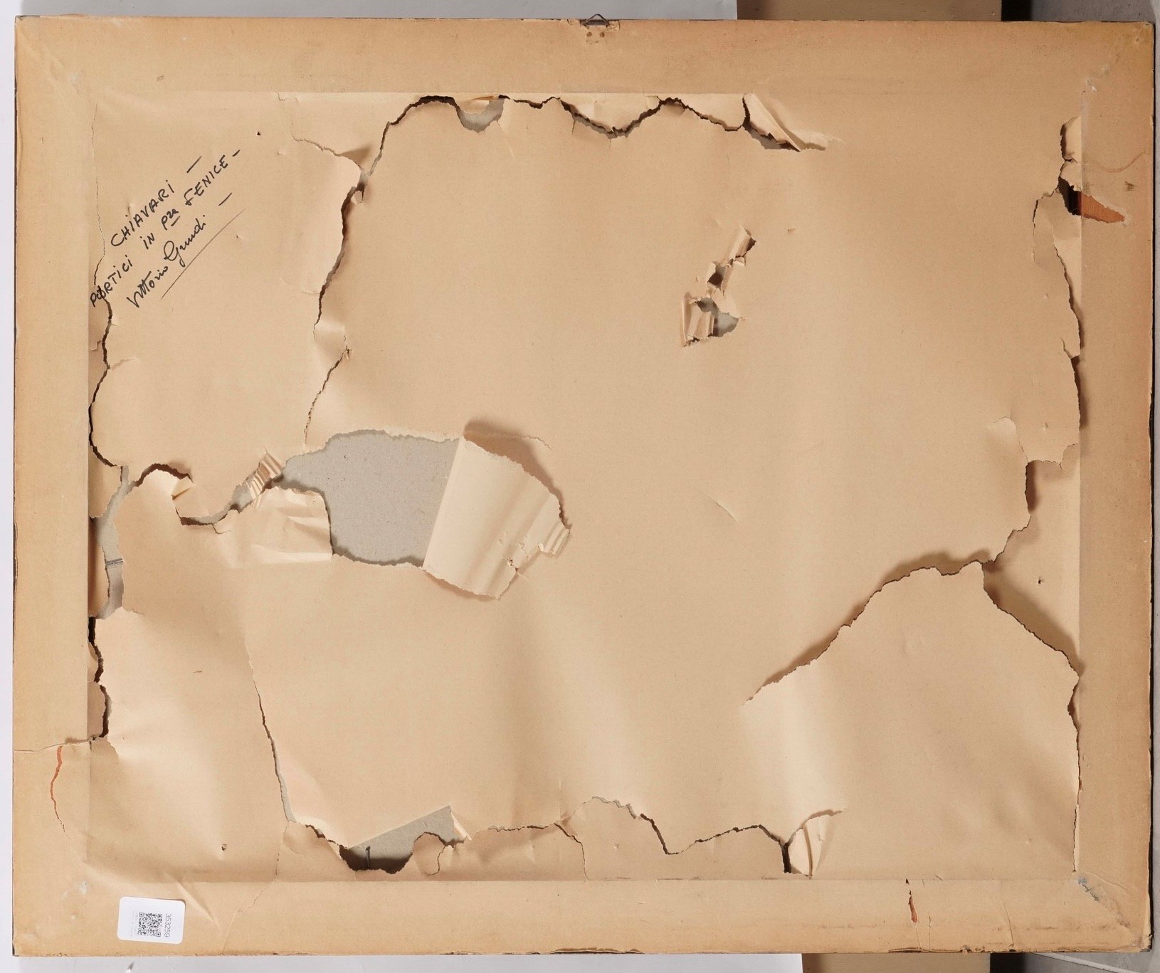 Vittorio Grandi, Portici di Chiavari, pastello su carta in cornice