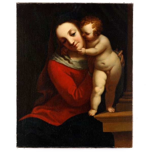 Luca Cambiaso - Madonna con bambino