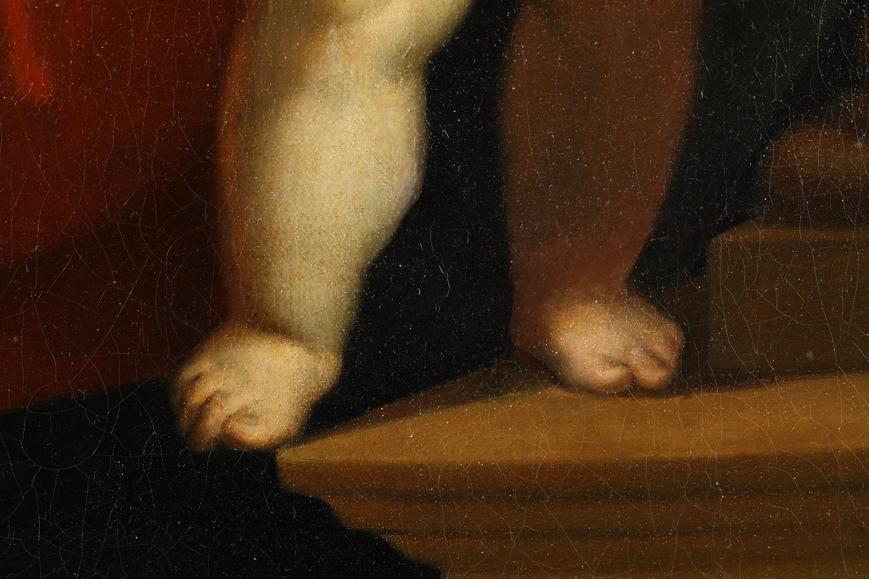 Luca Cambiaso - Madonna con bambino, olio su tela