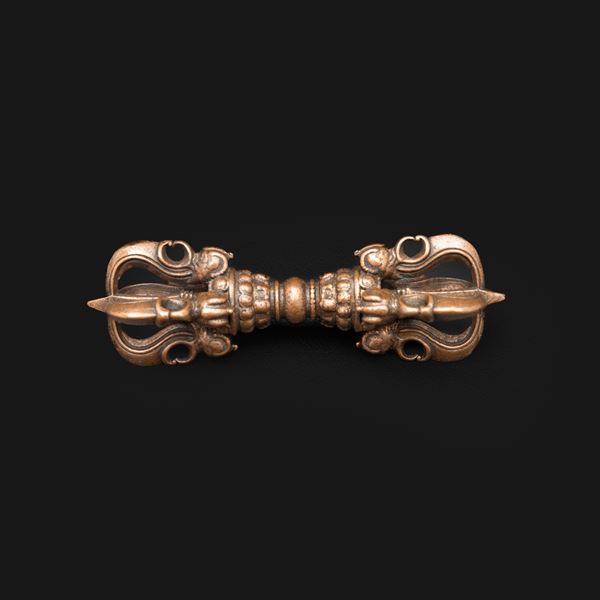 Piccolo Vajra in bronzo, Tibet, XIX secolo