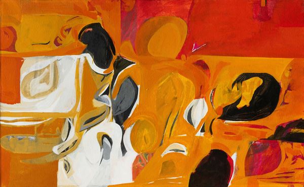 Paesaggio caldo giallo