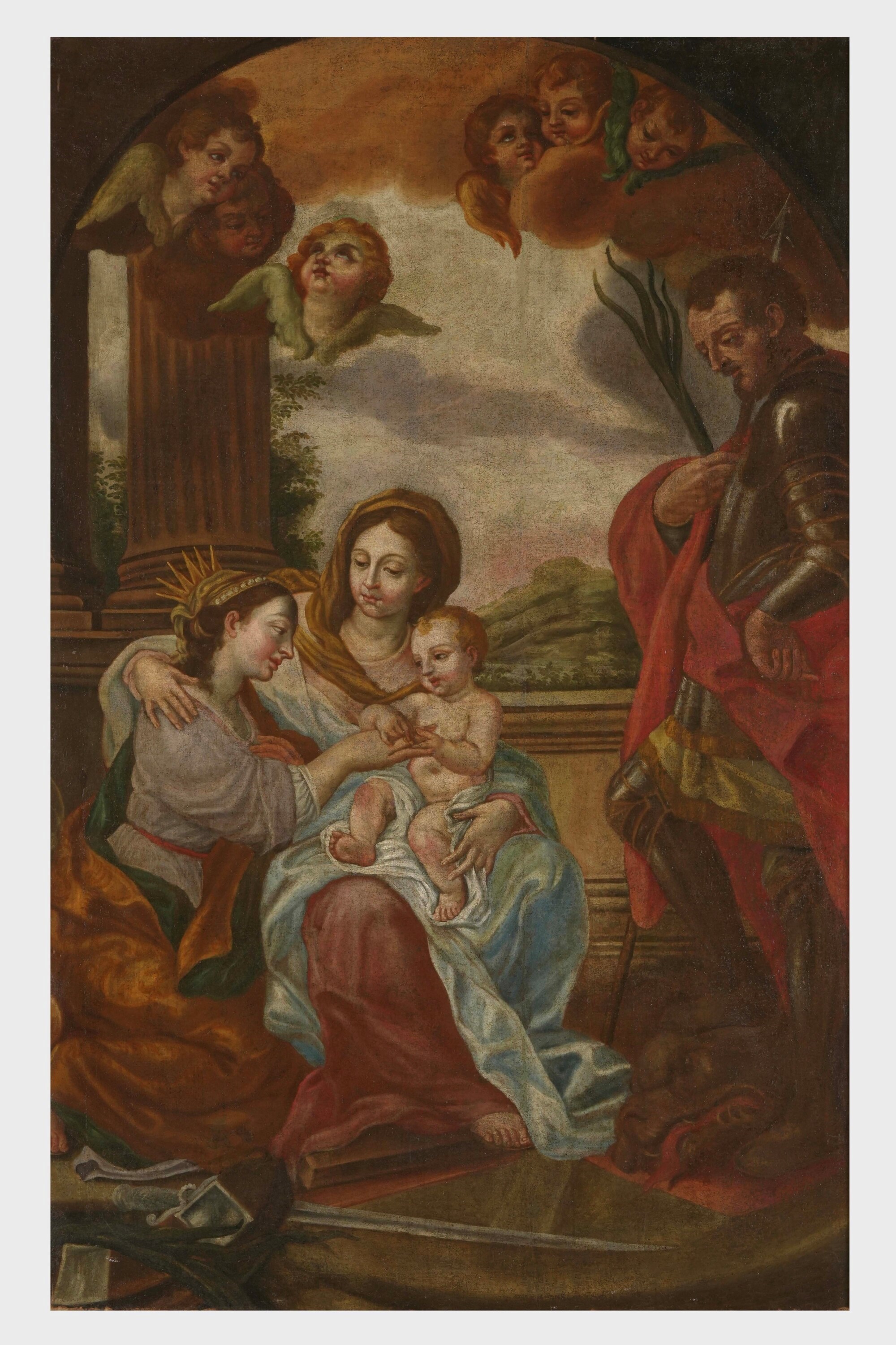 Bartolomeo Signorini - Matrimonio mistico di Santa Caterina, olio su tela