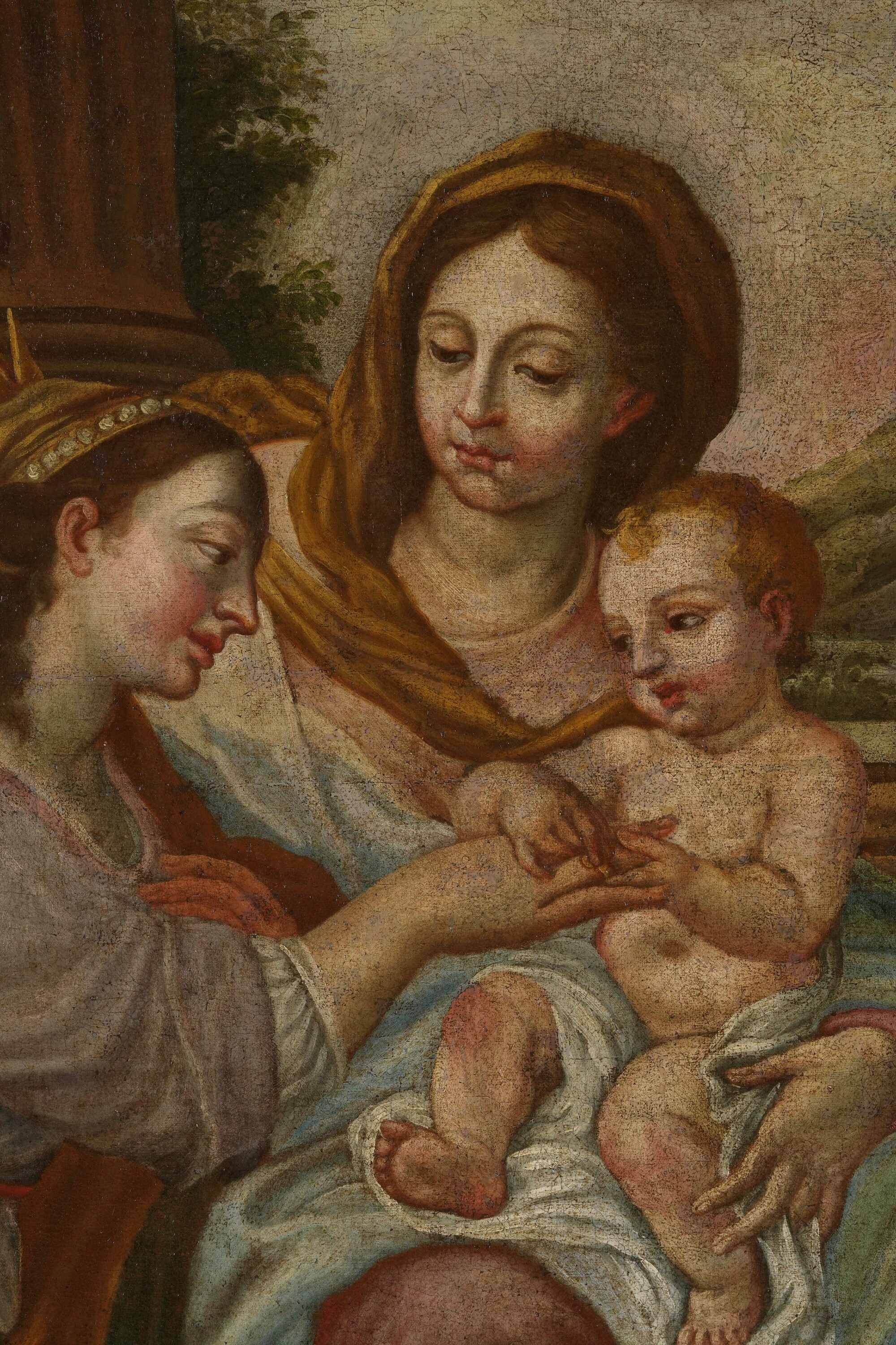 Bartolomeo Signorini - Matrimonio mistico di Santa Caterina, olio su tela
