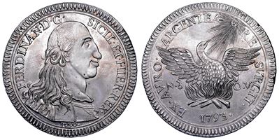 Ferdinando IV di Borbone, Oncia da 30 Tarì 1793