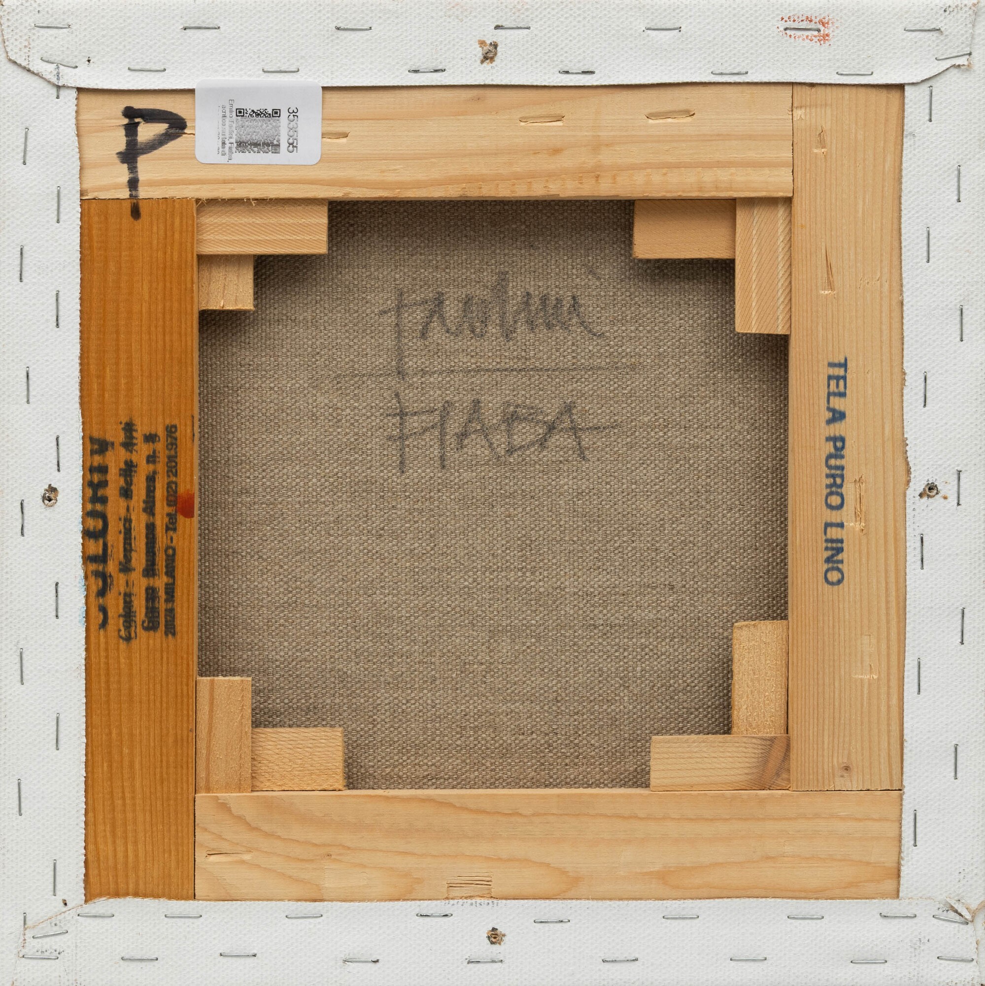 Emilio Tadini - Fiaba - acrilico su tela di lino