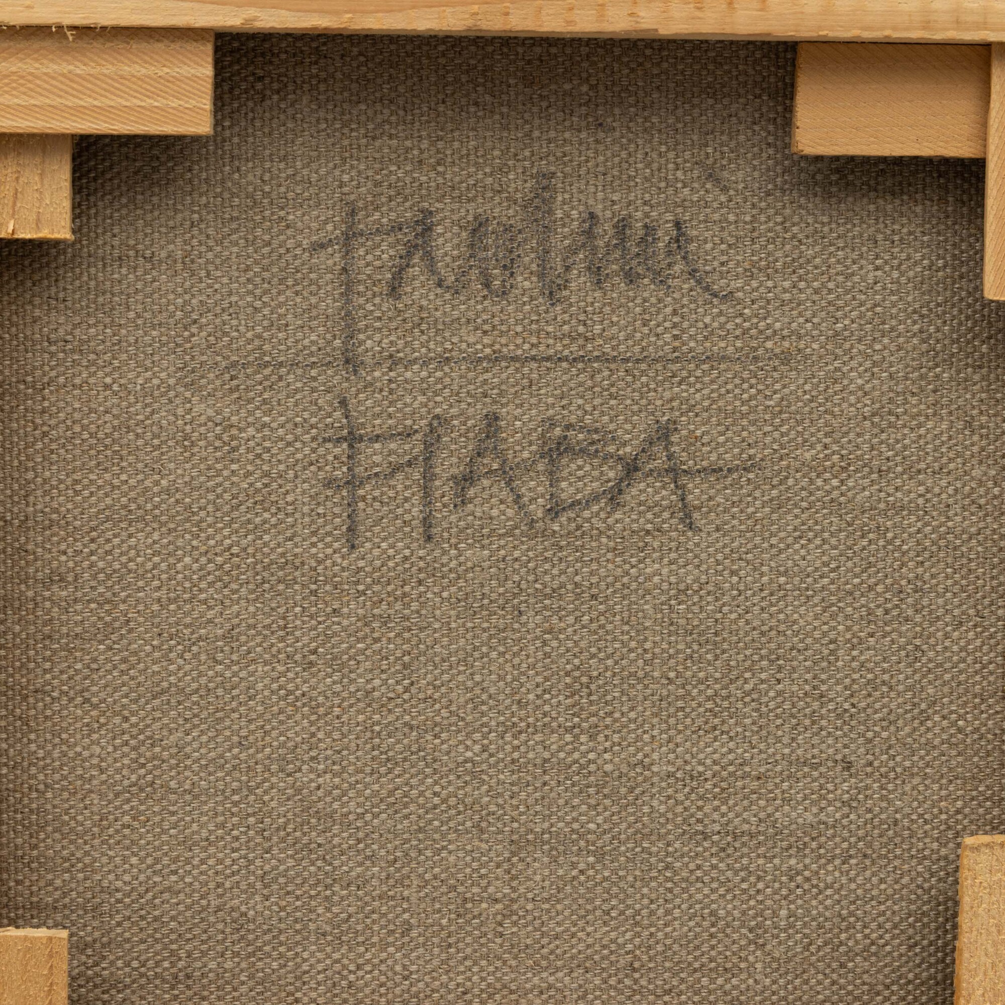 Emilio Tadini - Fiaba - acrilico su tela di lino