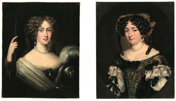 Ritratto di Cristina Dudley Paleotti, duchessa di Northumberland, in veste di Minerva<BR>Ritratto di Eleonora Boncompagni Borghese