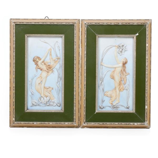 Coppia di targhe, inizio del XX secolo. 