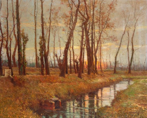 Cesare Bentivoglio - Paesaggio fluviale