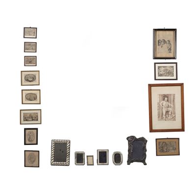 Lotto misto, piccole stampe e oggetti decorativi, miscellanea