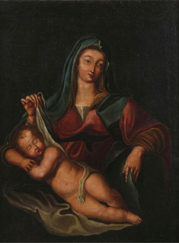 Scuola del XVIII secolo Madonna con Bambino