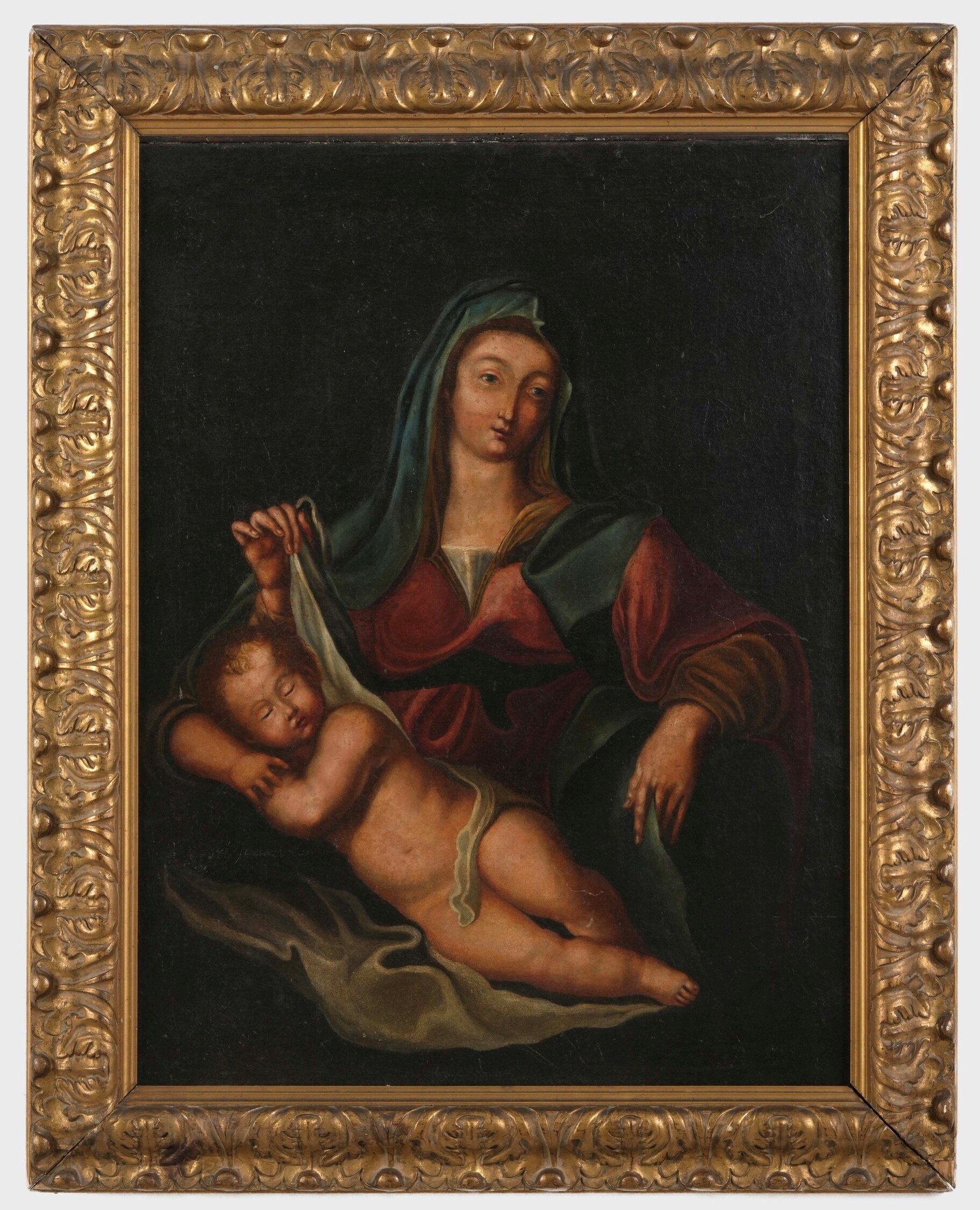 Scuola del XVIII secolo Madonna con Bambino