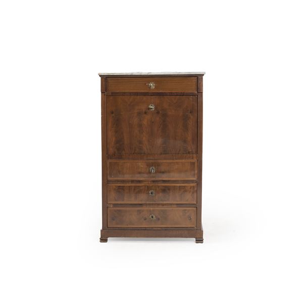 Secretaire lastronato. XX secolo