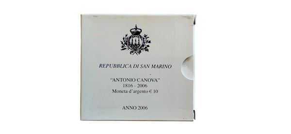 San Marino 2006: moneta celebrativa da 10 Euro Fondo Specchio in argento.