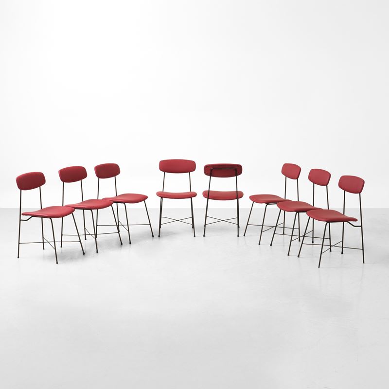 Georges Coslin : Otto sedie  - Auction Design Lab - Cambi Casa d'Aste