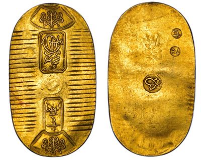 Giappone, Imperatore Komei, Koban (1 Ryo) della Era Man'en del Nord-Est (ca. 1860-62)
