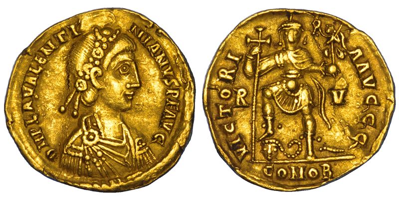 VALENTINIANO III, 425-455. Solido. Ravenna.  - Asta Numismatica - Cambi Casa d'Aste