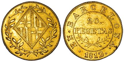 José Napoleone, 20 Pesetas 1812, Barcellona