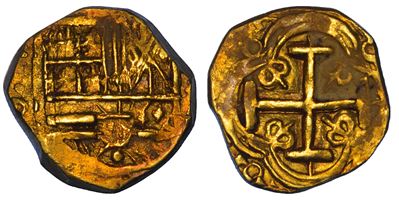 SPAGNA, Felipe IV, 2 Escudos, Cartagena, 1621-1665
