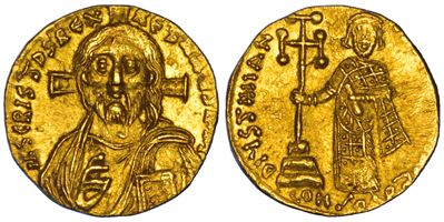 Giustiniano II, Solido, Costantinopoli, 685-695 d.C.