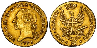 Regno di Sardegna, Vittorio Amedeo III di Savoia, Doppia Nuova 1791, Torino