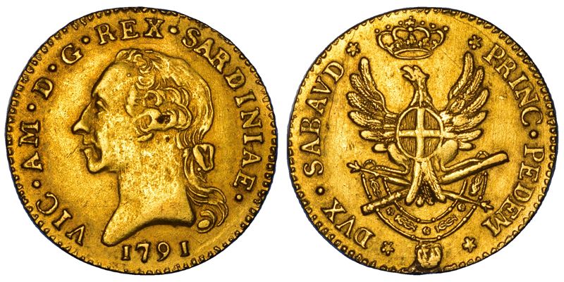 REGNO DI SARDEGNA. VITTORIO AMEDEO III DI SAVOIA, 1773-1796. Doppia Nuova 1791. Torino.  - Auction Numismatics - Cambi Casa d'Aste