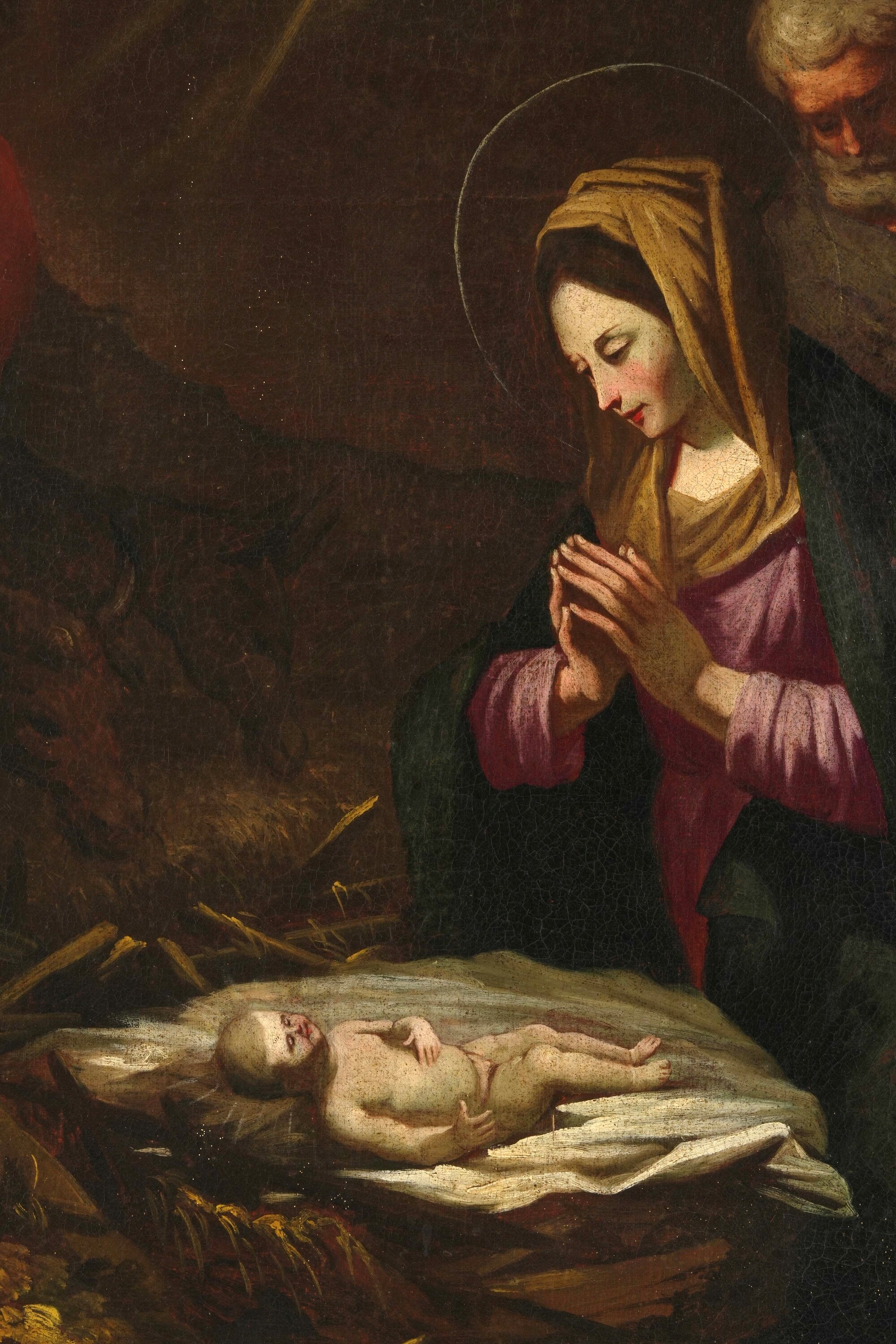 Scuola toscana del XVII secolo, Natività, olio su tela