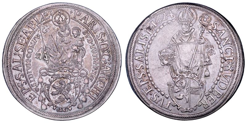 AUSTRIA - SALZBURG. PARIS VON LODRON, 1619-1653. Taler 1624.  - Auction Numismatics - Cambi Casa d'Aste