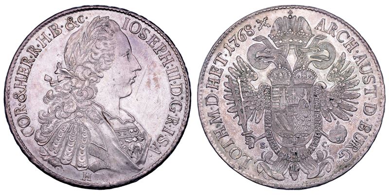 AUSTRIA. JOSEPH II, 1765-1780. Taler 1768. Gunzburg.  - Asta Numismatica - Cambi Casa d'Aste