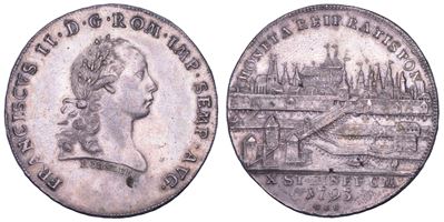Germania - Regensburg, Taler 1793, a nome dell'imperatore Franz II
