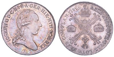 Austria, Joseph II, 1/2 Kronentaler 1789, Wien