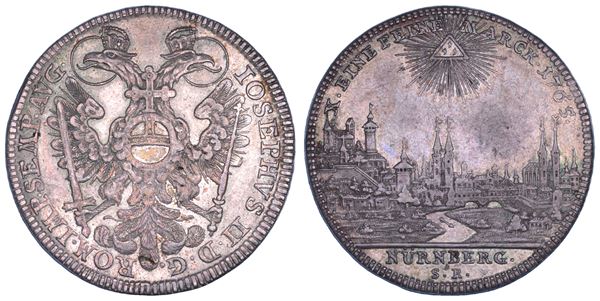 GERMANIA - NURNBERG. FREE CITY (a nome dell'imperatore Joseph II). Taler 1765.