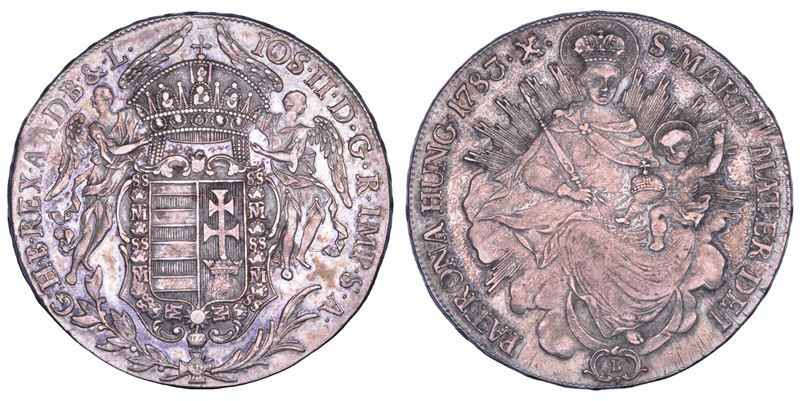 AUSTRIA. JOSEPH II, 1765-1790. Taler 1783. kremnitz.  - Auction Numismatics - Cambi Casa d'Aste