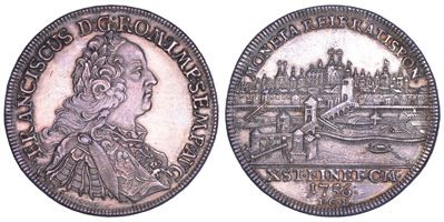 Germania - Regensburg, Taler 1756 a nome dell'imperatore Franz I