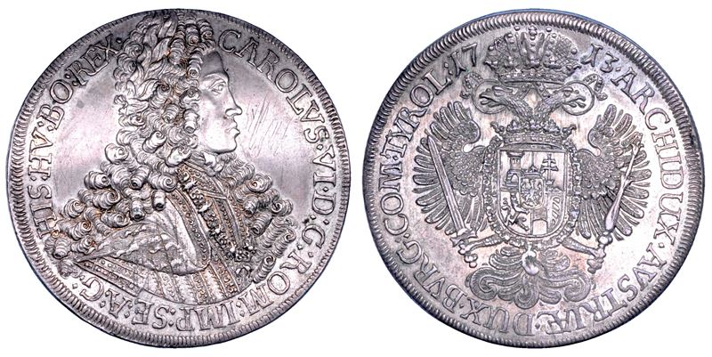 AUSTRIA. KARL VI, 1711-1740. Taler 1713. Hall.  - Auction Numismatics - Cambi Casa d'Aste